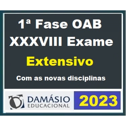 OAB 38 - 1ª FASE XXXVIII (38) - ACESSO TOTAL - CERS - EXAME DE ORDEM - 2023